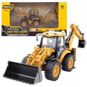HUINA Koparko Ładowarka Teleskopowa Metalowa Huina Żółta 1:50