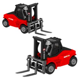 HUINA Wózek Widłowy Metalowy Model Kolekcjonerski Huina Czerwony 1:80