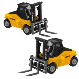 HUINA Wózek Widłowy Metalowy Model Kolekcjonerski Huina Żółty 1:80