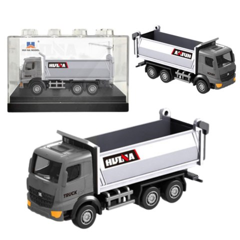 HUINA Wywrotka Metalowa Model Kolekcjonerski Huina Srebrna 1:80 HUINA Wywrotka Metalowa Model Kolekcjonerski Huina Srebrna 1:80