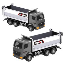 HUINA Wywrotka Metalowa Model Kolekcjonerski Huina Srebrna 1:80