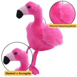 LEAN TOYS Flaming Pluszowy Brelok Puszysty Ozdoba Różowy 12cm