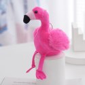 LEAN TOYS Flaming Pluszowy Brelok Puszysty Ozdoba Różowy 12cm