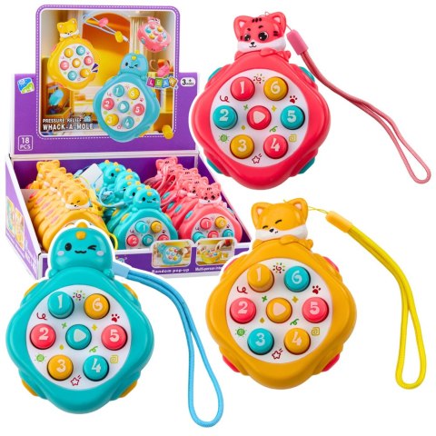 LEAN TOYS Mini Whack-A-Mole Gra Zręcznościowa Zwierzęta Liczby Kolorowe Mix LEAN TOYS Mini Whack-A-Mole Gra Zręcznościowa Zwierzęta Liczby Kolorowe Mix