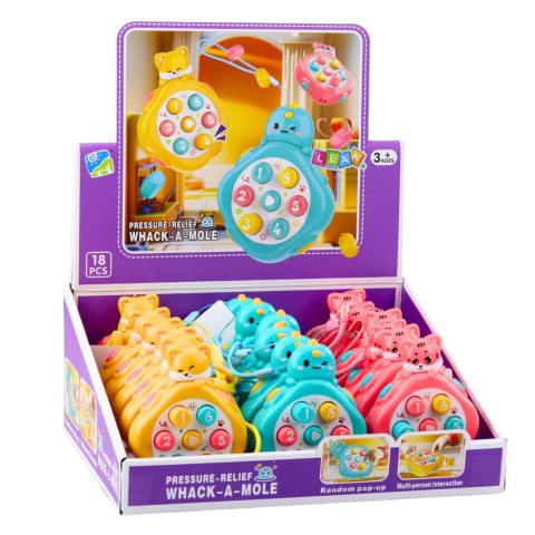 LEAN TOYS Mini Whack-A-Mole Gra Zręcznościowa Zwierzęta Liczby Kolorowe Mix LEAN TOYS Mini Whack-A-Mole Gra Zręcznościowa Zwierzęta Liczby Kolorowe Mix