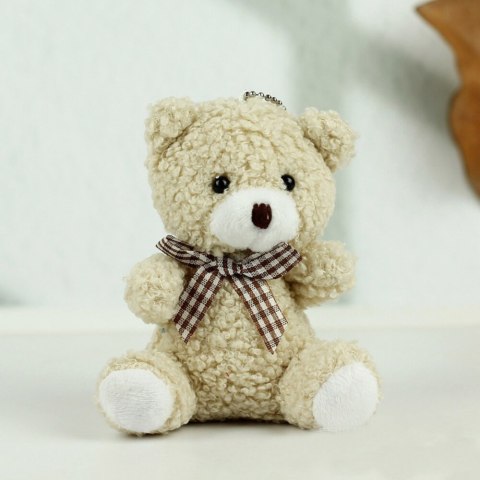 LEAN TOYS Miś Pluszowy Brelok Zawieszka Ozdoba Beżowy 8cm LEAN TOYS Miś Pluszowy Brelok Zawieszka Ozdoba Beżowy 8cm
