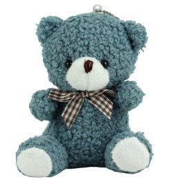 LEAN TOYS Miś Pluszowy Brelok Zawieszka Ozdoba Granatowy 8cm