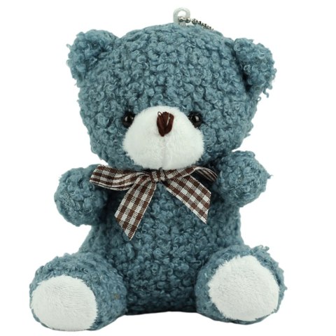 LEAN TOYS Miś Pluszowy Brelok Zawieszka Ozdoba Granatowy 8cm LEAN TOYS Miś Pluszowy Brelok Zawieszka Ozdoba Granatowy 8cm