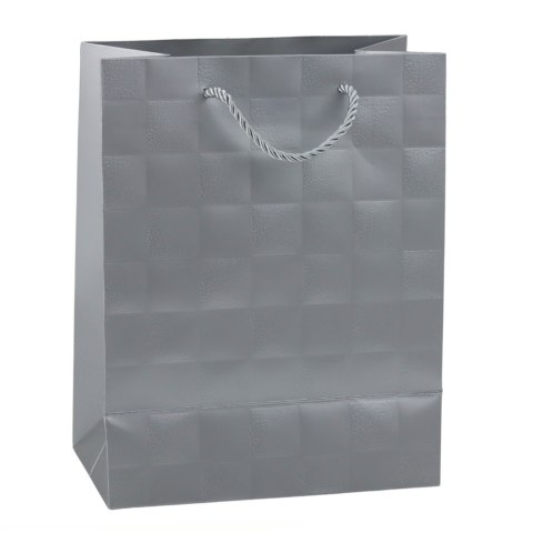 LEAN Torba Prezentowa Elegancka Tłoczone Kwadraty 23 x 18 x 10,5 cm LEAN Torba Prezentowa Elegancka Tłoczone Kwadraty 23 x 18 x 10,5 cm