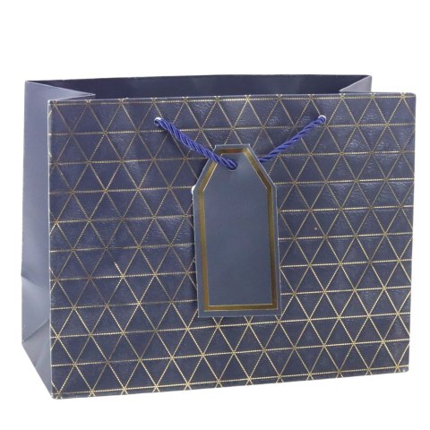 LEAN Torba Prezentowa Geometryczna Złote Linie 23 x 18 x 10 cm LEAN Torba Prezentowa Geometryczna Złote Linie 23 x 18 x 10 cm