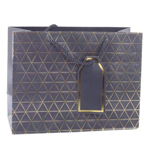 LEAN Torba Prezentowa Geometryczna Złote Linie 23 x 18 x 10 cm LEAN Torba Prezentowa Geometryczna Złote Linie 23 x 18 x 10 cm
