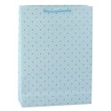 LEAN Torba Prezentowa Klasyczna W Złote Kropki 41 x 30 x 12 cm