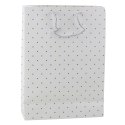 LEAN Torba Prezentowa Klasyczna W Złote Kropki 41 x 30 x 12 cm