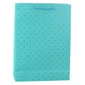 LEAN Torba Prezentowa Klasyczna W Złote Kropki 41 x 30 x 12 cm