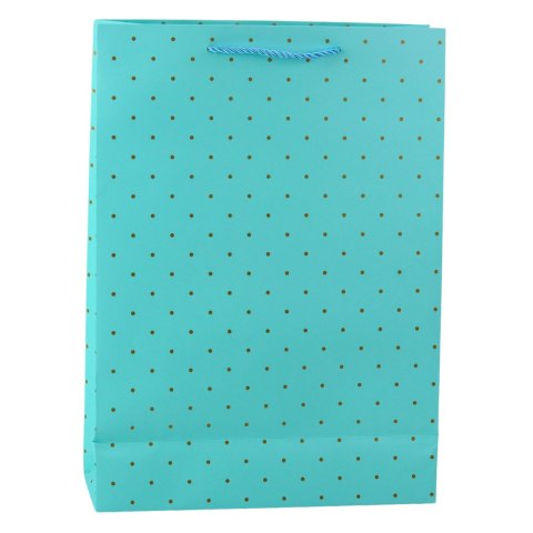 LEAN Torba Prezentowa Klasyczna W Złote Kropki 41 x 30 x 12 cm LEAN Torba Prezentowa Klasyczna W Złote Kropki 41 x 30 x 12 cm