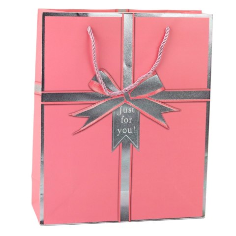 LEAN Torba Prezentowa Kokarda Just For You 32 x 26 x 12 cm LEAN Torba Prezentowa Kokarda Just For You 32 x 26 x 12 cm