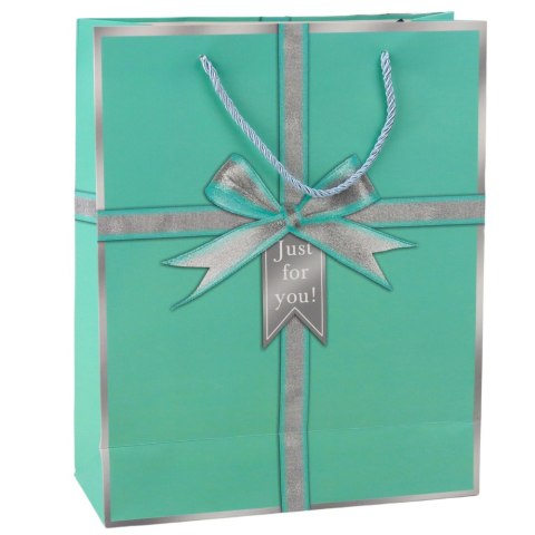 LEAN Torba Prezentowa Kokarda Just For You 32 x 26 x 12 cm LEAN Torba Prezentowa Kokarda Just For You 32 x 26 x 12 cm
