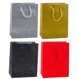 LEAN Torba Prezentowa Kwadraty Strukturalne Elegancka 23 x 18 x 10 cm