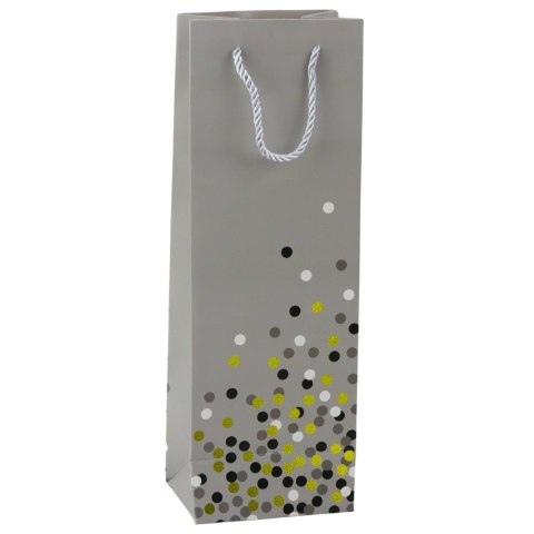 LEAN Torba Prezentowa Na Butelkę Wino W Kropki 36 x 12 x 9cm LEAN Torba Prezentowa Na Butelkę Wino W Kropki 36 x 12 x 9cm