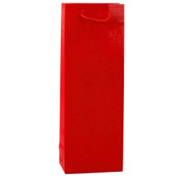 LEAN Torba Prezentowa Na Butelkę Wino Wzór Z Napisami 35 x 12 x 9 cm