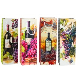 LEAN Torba Prezentowa Na Wino Butelkę Papierowa 35 x 12 x 9 cm