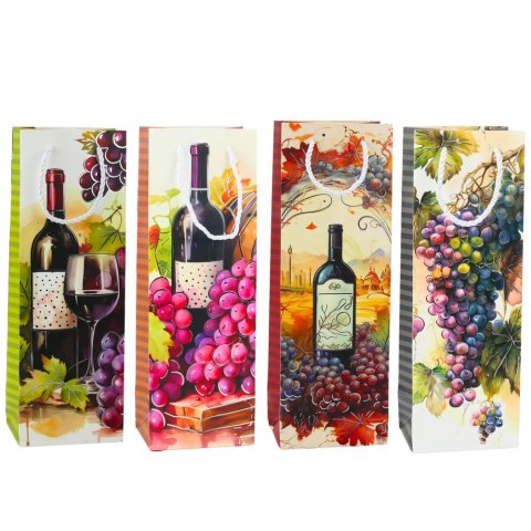 LEAN Torba Prezentowa Na Wino Butelkę Papierowa 35 x 12 x 9 cm LEAN Torba Prezentowa Na Wino Butelkę Papierowa 35 x 12 x 9 cm