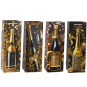 LEAN Torba Prezentowa Na Wino Butelkę Papierowa Szampan 35 x 12 x 9 cm