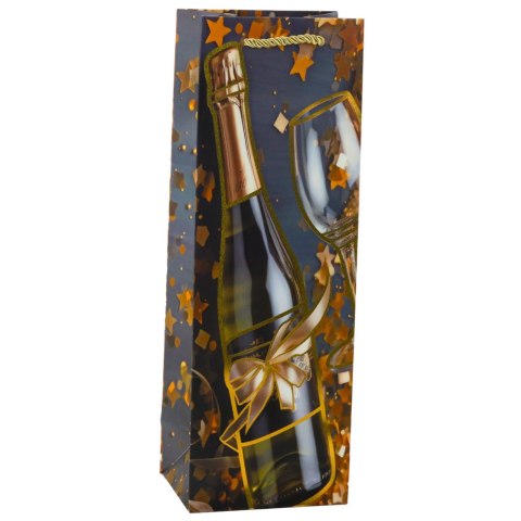 LEAN Torba Prezentowa Na Wino Butelkę Papierowa Szampan 35 x 12 x 9 cm LEAN Torba Prezentowa Na Wino Butelkę Papierowa Szampan 35 x 12 x 9 cm