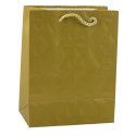 LEAN Torba Prezentowa Papierowa Elegancka Złote Wzory 23 x 18 x 10,5 cm