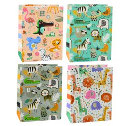 LEAN Torba Prezentowa Papierowa Zwierzęta Safari 23 x 18 x 10,5 cm