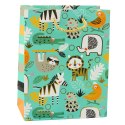 LEAN Torba Prezentowa Papierowa Zwierzęta Safari 23 x 18 x 10,5 cm