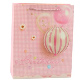 LEAN Torba Prezentowa Urodzinowa Balony Happy Birthday 32 x 26 x 12 cm