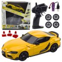 LEAN Toys Auto Sportowe Do Driftu Wymienne Koła Zdalnie Sterowany RC 4WD Żółte