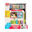 LEAN Toys Duża Kostka Edukacyjna Wielofunkcyjna Pianinko Sorter Bębenek