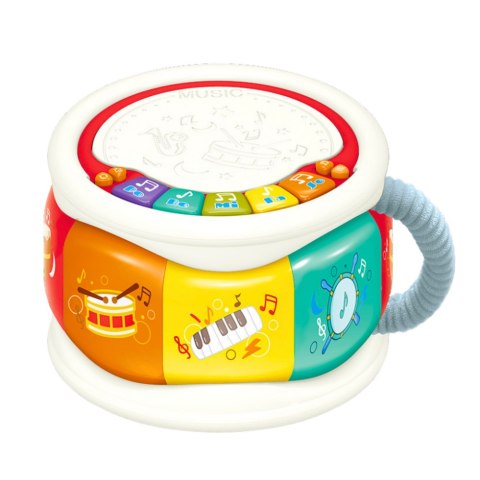 LEAN Toys Duży Interaktywny Bębenek Edukacyjny Dla Malucha Kolorowy LEAN Toys Duży Interaktywny Bębenek Edukacyjny Dla Malucha Kolorowy