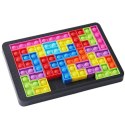 LEAN Toys Gra Tetris Pop-It Układanka Puzzle 3w1 Sensoryczna Kolorowa 27el