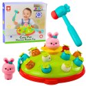 LEAN Toys Gra Zręcznościowa Uderz Młotkiem Marchewki Wyskakujący Królik