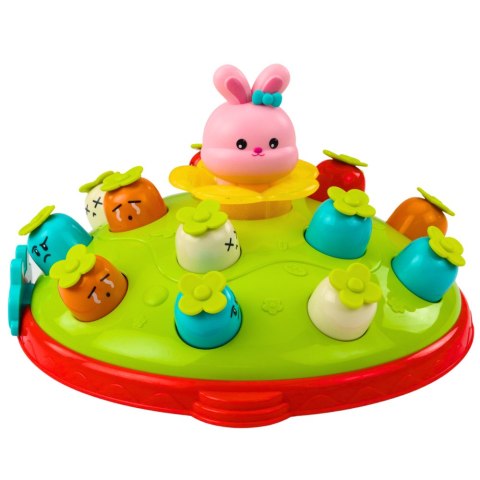LEAN Toys Gra Zręcznościowa Uderz Młotkiem Marchewki Wyskakujący Królik LEAN Toys Gra Zręcznościowa Uderz Młotkiem Marchewki Wyskakujący Królik