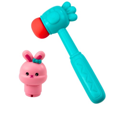 LEAN Toys Gra Zręcznościowa Uderz Młotkiem Marchewki Wyskakujący Królik LEAN Toys Gra Zręcznościowa Uderz Młotkiem Marchewki Wyskakujący Królik