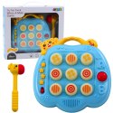 LEAN Toys Gra Zręcznościowa Whac-A-Mole Młotek Dla Malucha Niebieska