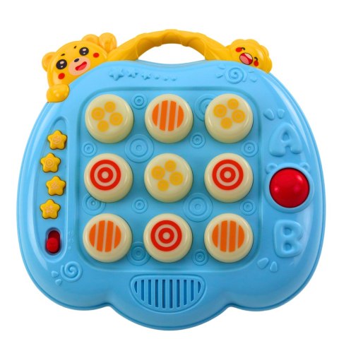 LEAN Toys Gra Zręcznościowa Whac-A-Mole Młotek Dla Malucha Niebieska LEAN Toys Gra Zręcznościowa Whac-A-Mole Młotek Dla Malucha Niebieska