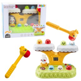 LEAN Toys Gra Zręcznościowa Whack-A-Mole Dla Malucha 20 Melodii 7 Poziomów Prędkości