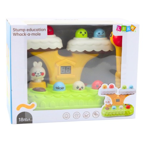LEAN Toys Gra Zręcznościowa Whack-A-Mole Dla Malucha 20 Melodii 7 Poziomów Prędkości LEAN Toys Gra Zręcznościowa Whack-A-Mole Dla Malucha 20 Melodii 7 Poziomów Prędkości