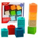 LEAN Toys Gumowe Klocki Sensoryczne Edukacyjne Dla Malucha Liczby Zwierzęta Wzory 8el