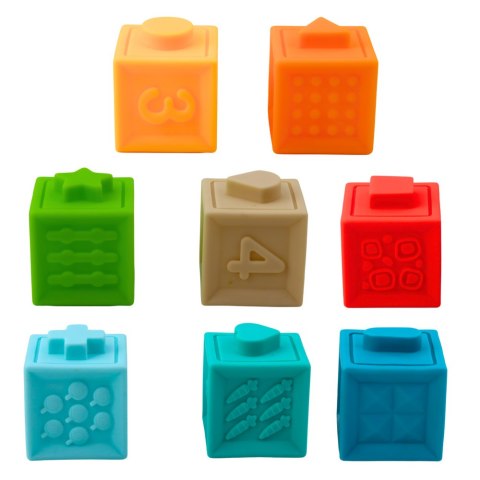 LEAN Toys Gumowe Klocki Sensoryczne Edukacyjne Dla Malucha Liczby Zwierzęta Wzory 8el LEAN Toys Gumowe Klocki Sensoryczne Edukacyjne Dla Malucha Liczby Zwierzęta Wzory 8el