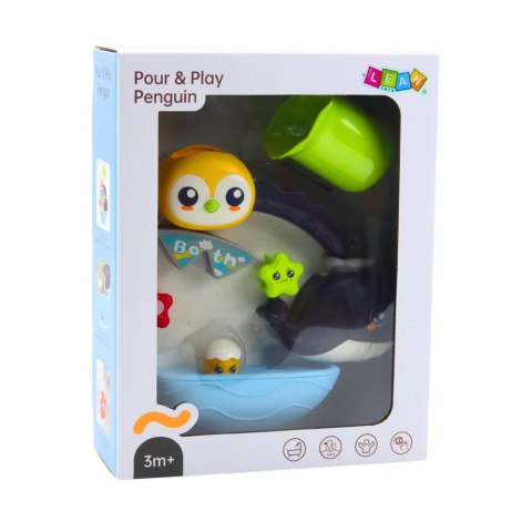 LEAN Toys Interaktywna Zabawka Wodna Do Kąpieli Pingwin Wieloryb LEAN Toys Interaktywna Zabawka Wodna Do Kąpieli Pingwin Wieloryb