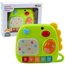LEAN Toys Interaktywne Pianinko Dla Malucha Dinozaur Zielony