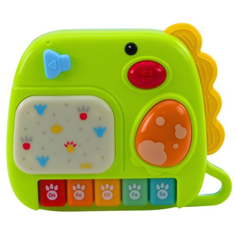 LEAN Toys Interaktywne Pianinko Dla Malucha Dinozaur Zielony LEAN Toys Interaktywne Pianinko Dla Malucha Dinozaur Zielony