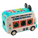 LEAN Toys Interaktywny Autobus Edukacyjny Sorter Światła Dźwięki Turkusowy