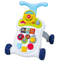 LEAN Toys Interaktywny Chodzik Pchacz Kierownica Światła Dźwięki